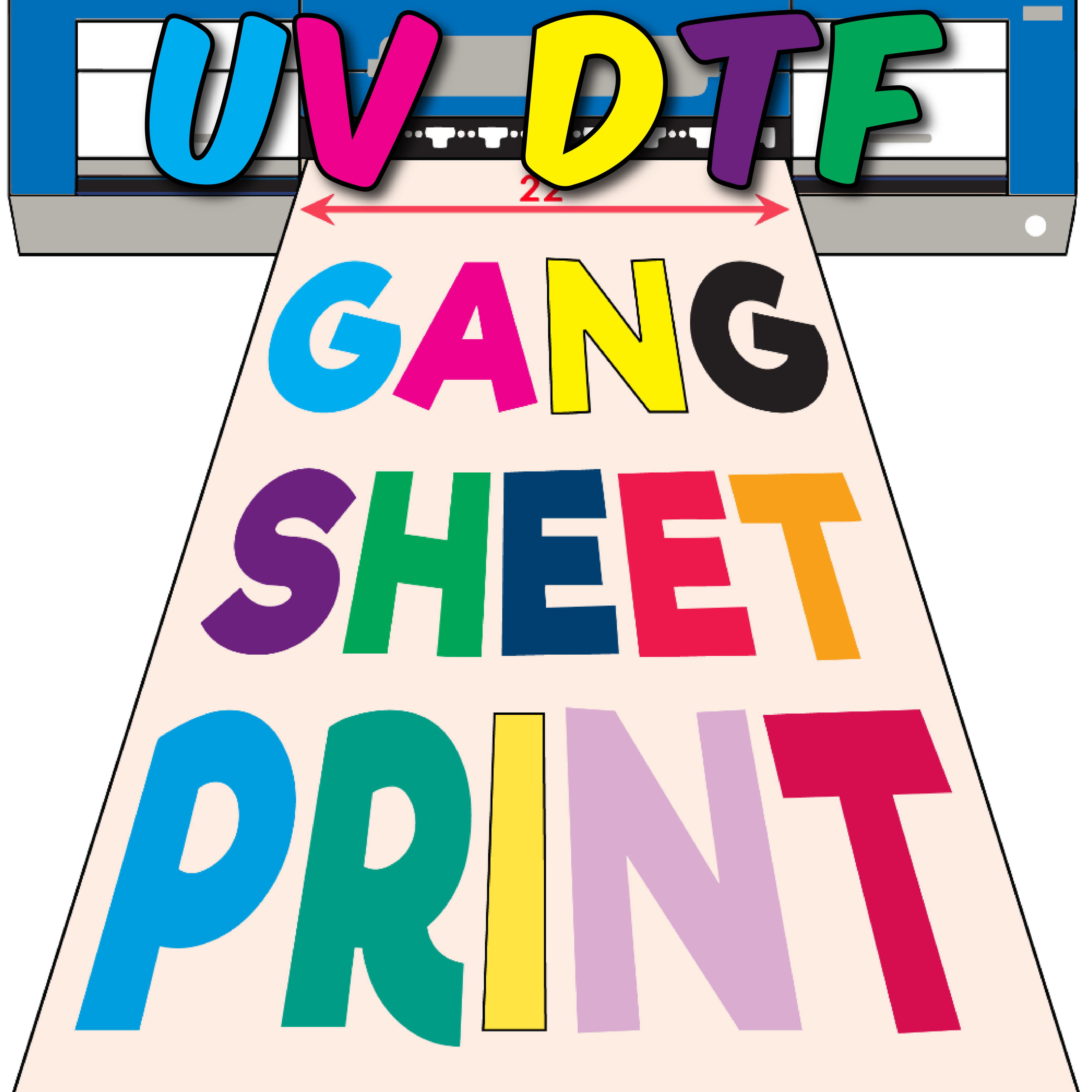 UV DTF gang sheet